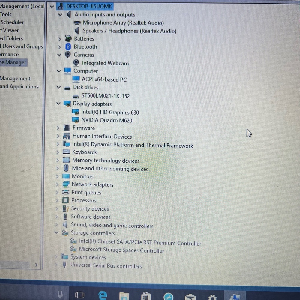 PC Dell Precision 3520 Windows 10 Pro 512gb 16gb Intel(R) Core(TM) 5-7440HQ CPU - Picture 6 of 9